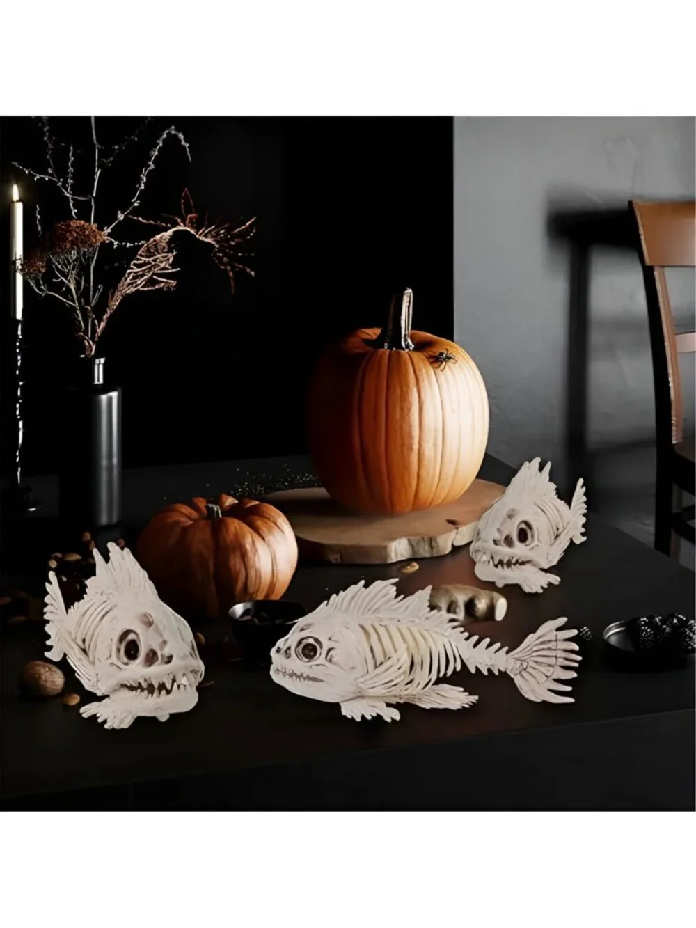 Halloween Fish Skeletons Decorations, 3 Pack 10
